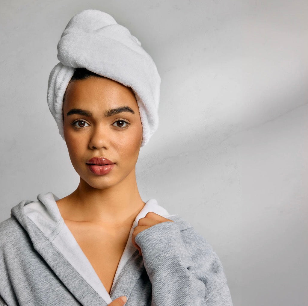 Coolidge Hair Towel Wrap- White