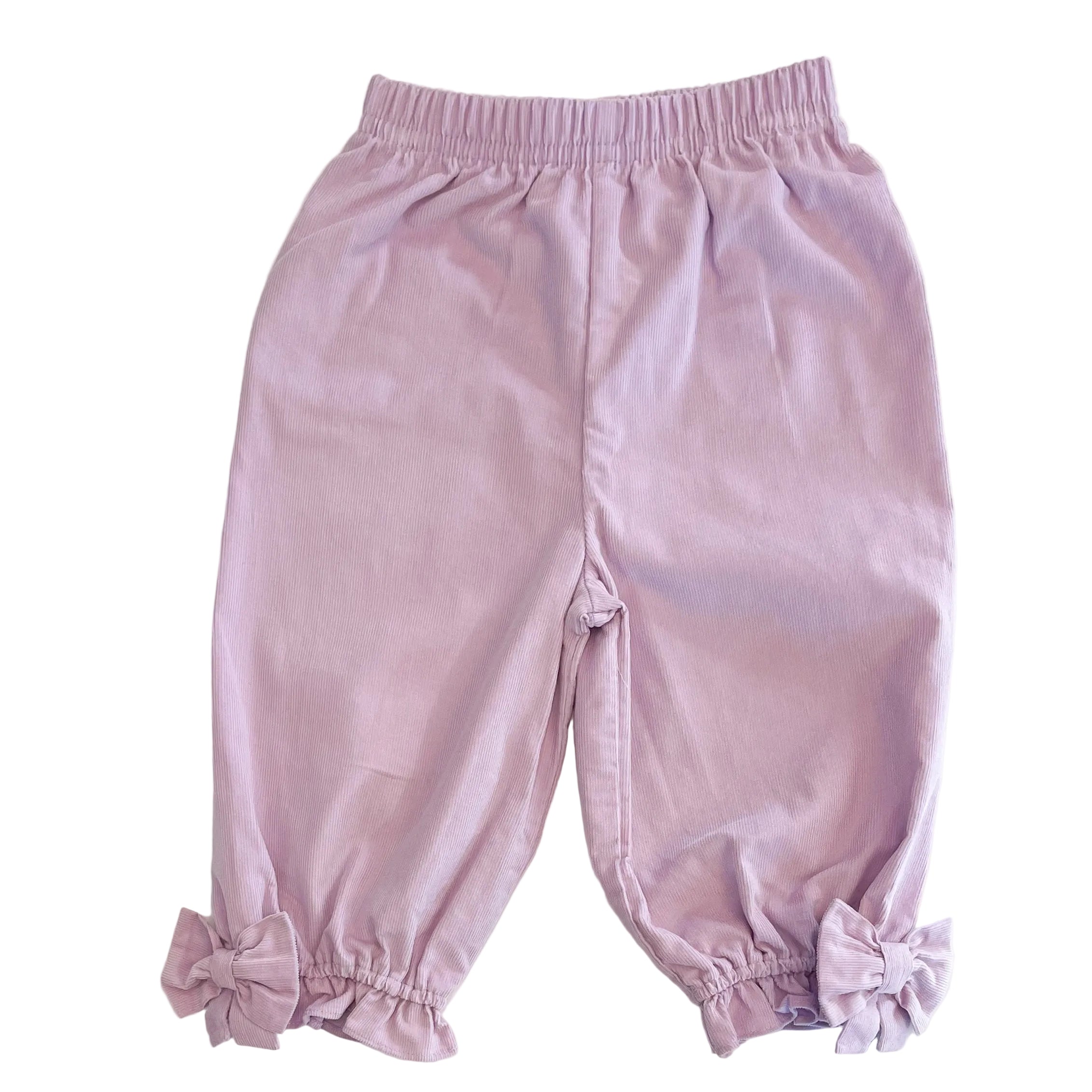 Noelle Bow Lavender Cord Pants