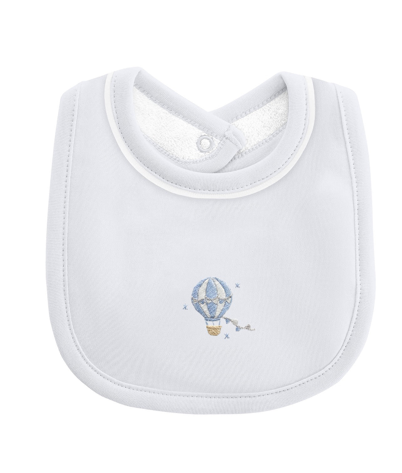 Hot Air Balloon Blue Bib