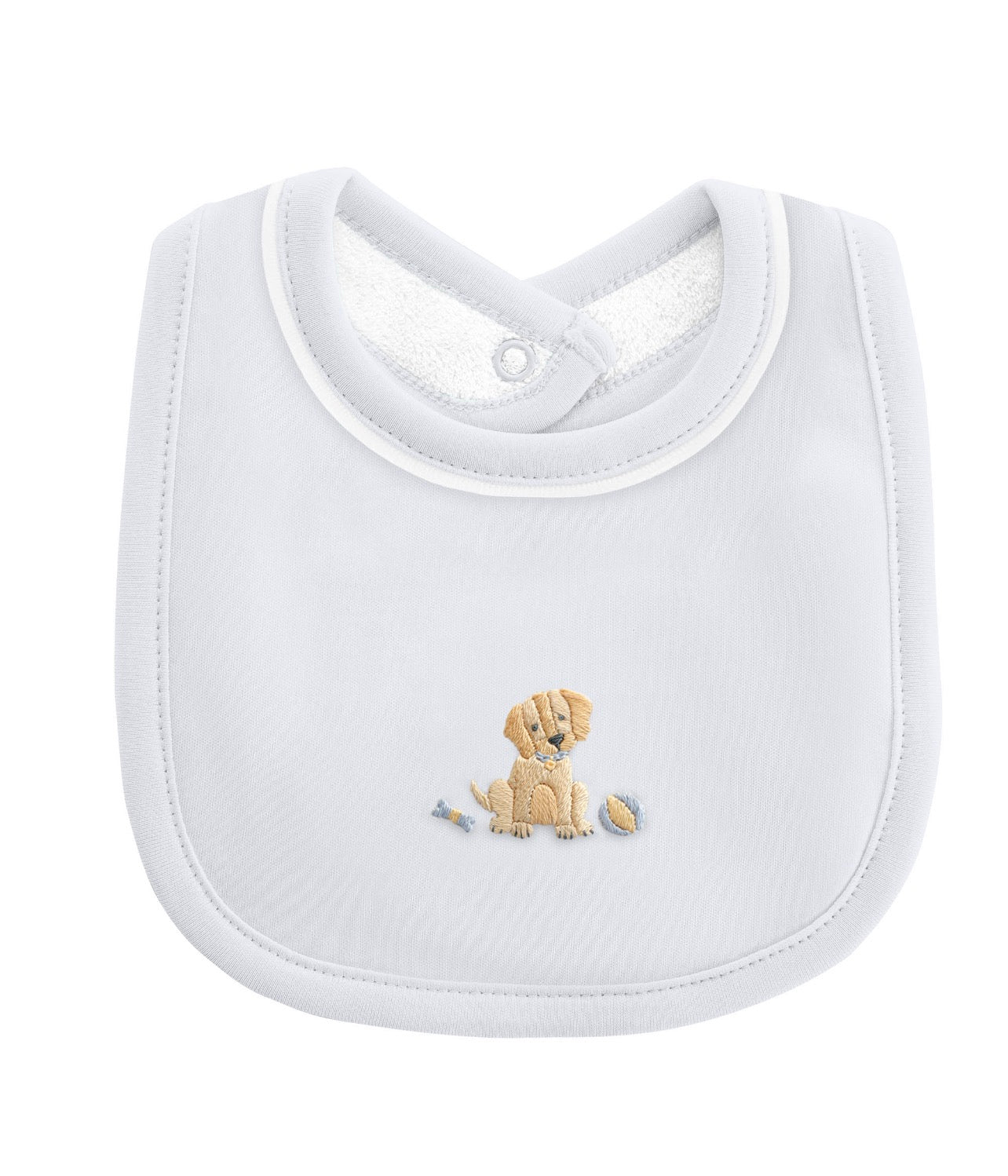 Boy Puppy Blue Bib