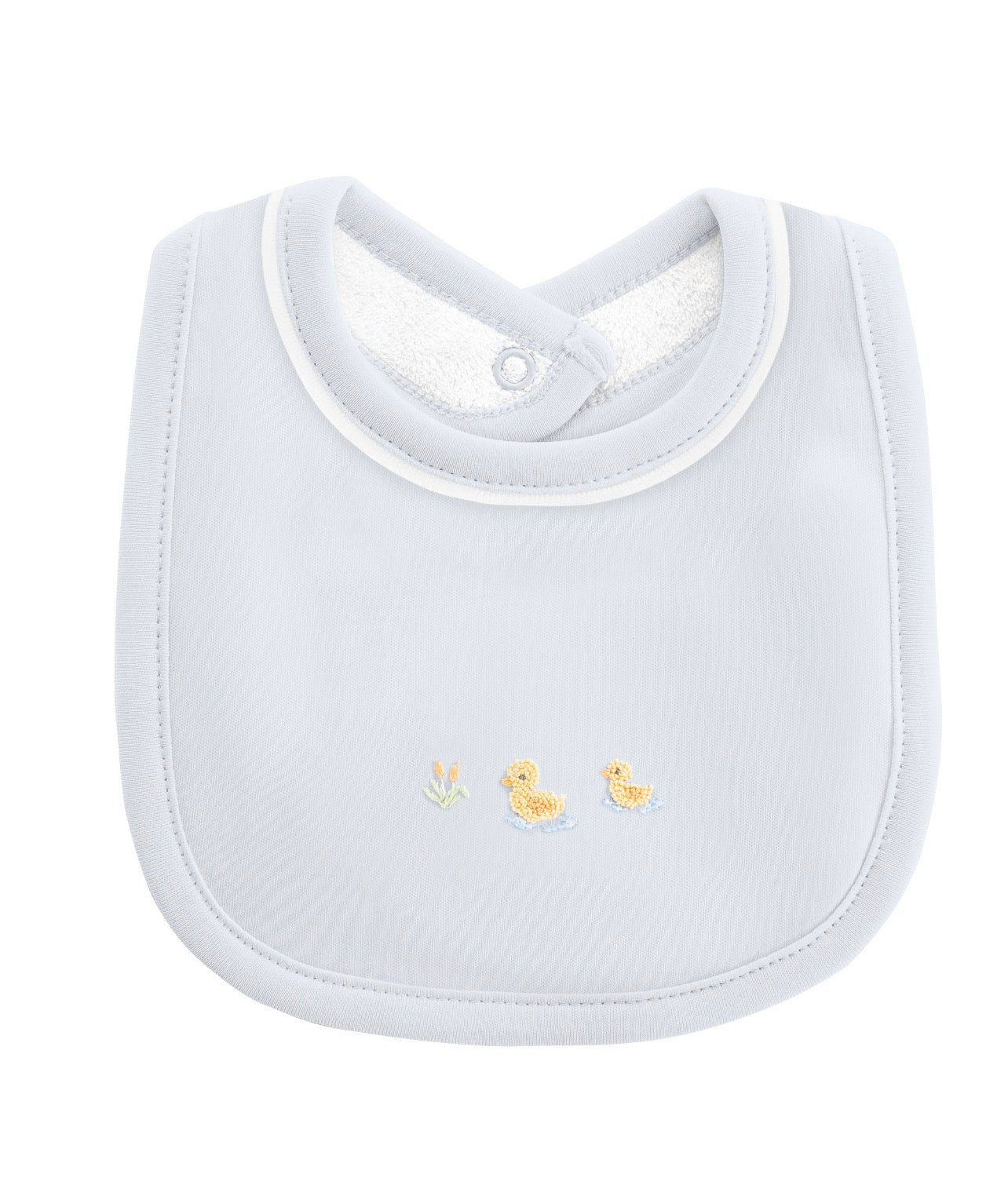 Three Little Ducks Bib with Piping