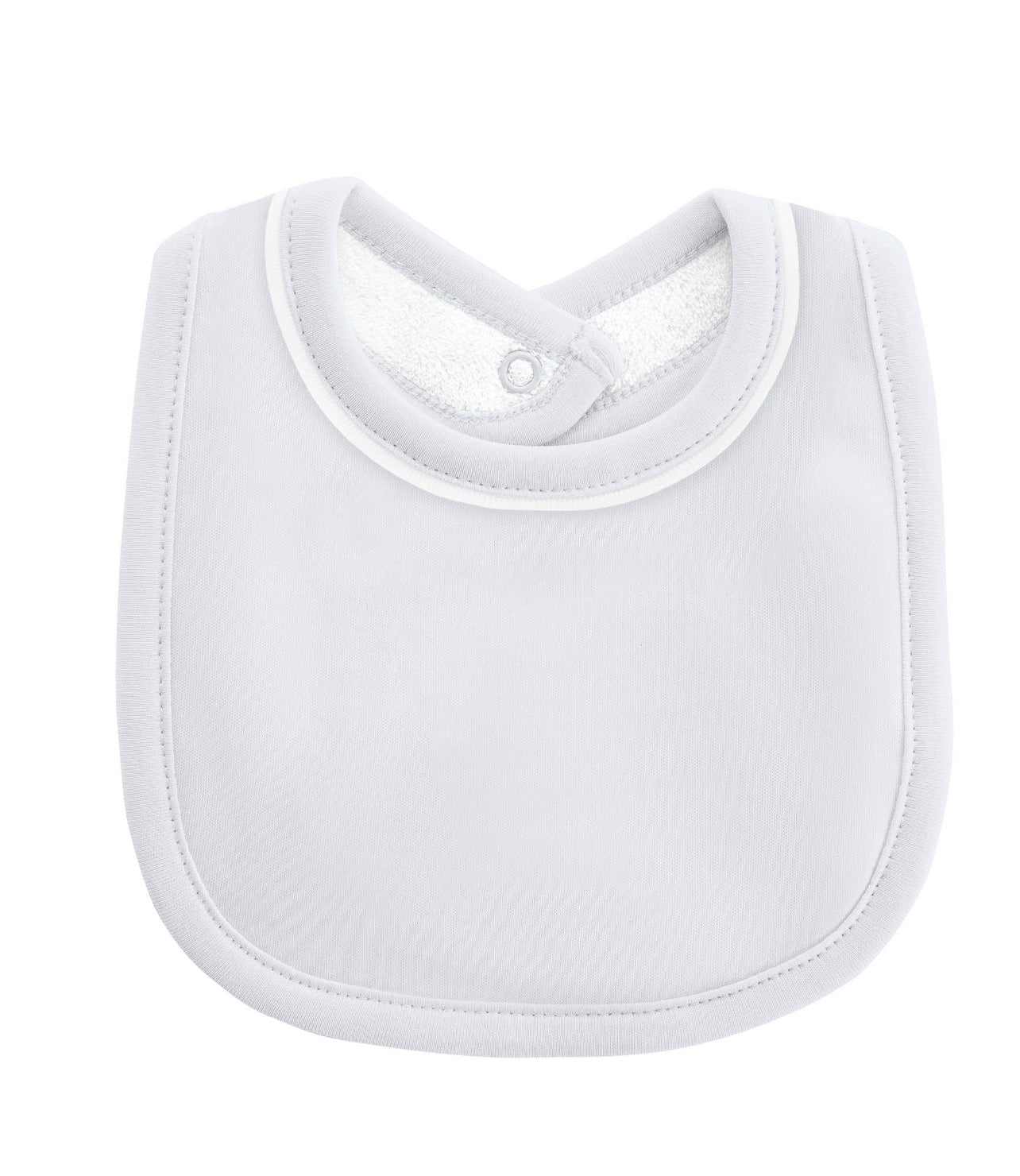 Blue Bib with Piping