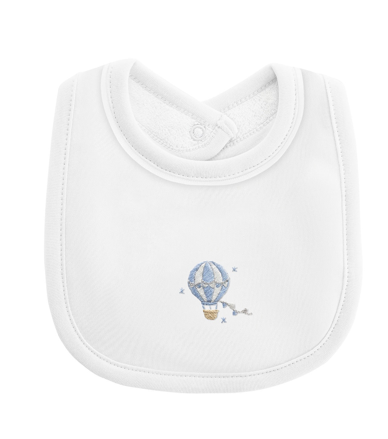 Hot Air Balloon White Bib
