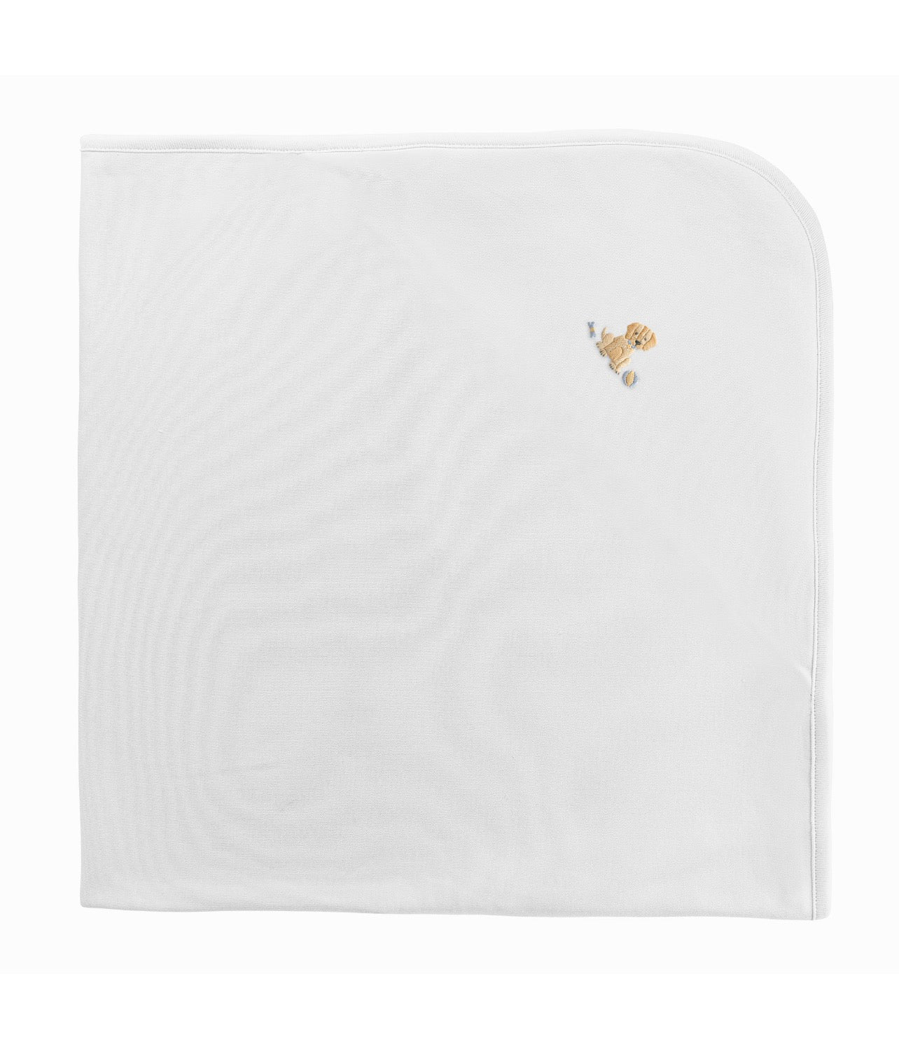 Boy Puppy White Blanket