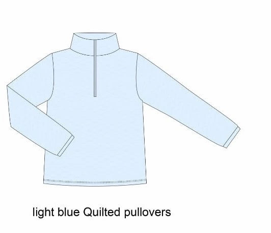 Quilted 1/4 Zip Pullover
