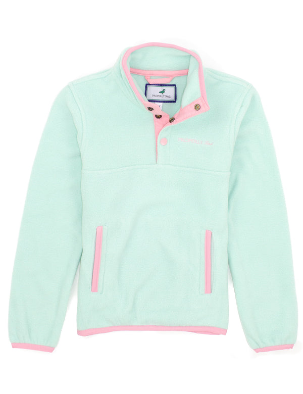 Girls Luna Pullover - Beach Glass