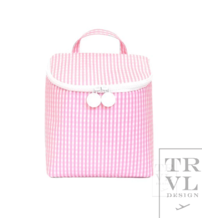 Take Away Insulated Bag - Pink Gingham