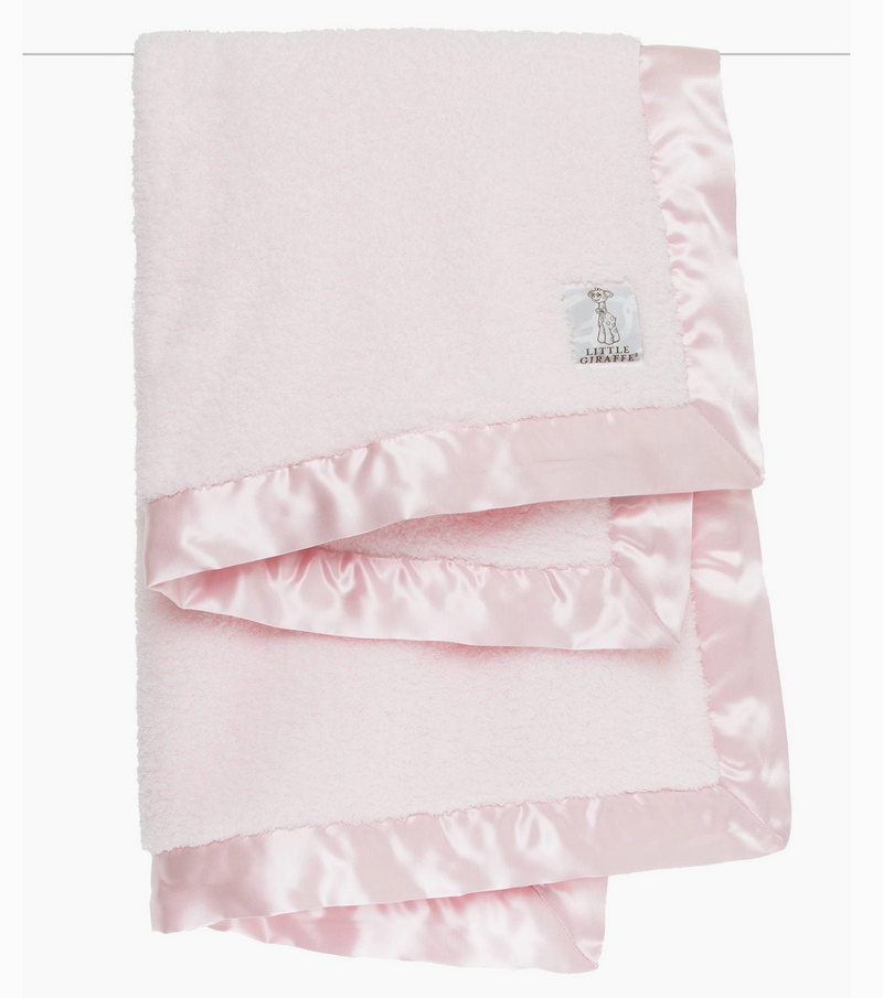 Chenille Baby Blanket - Pink