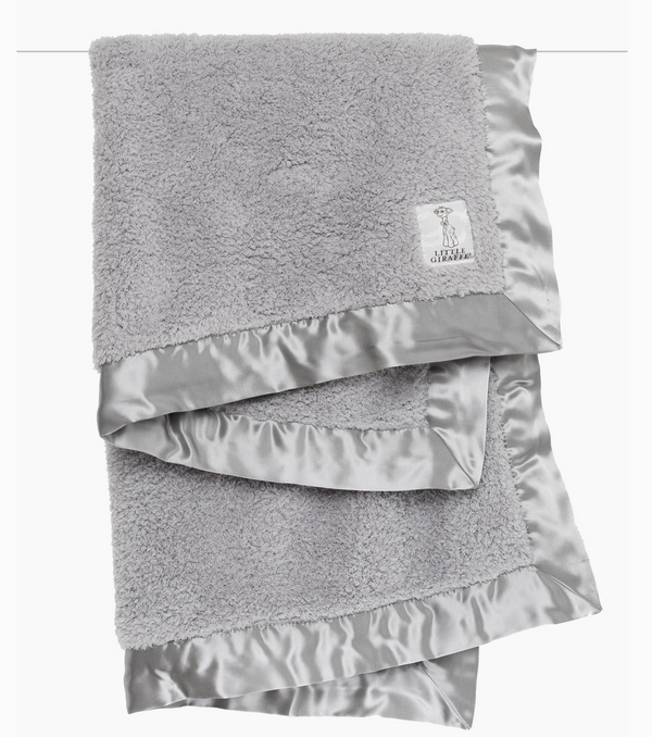 Chenille Baby Blanket - Silver