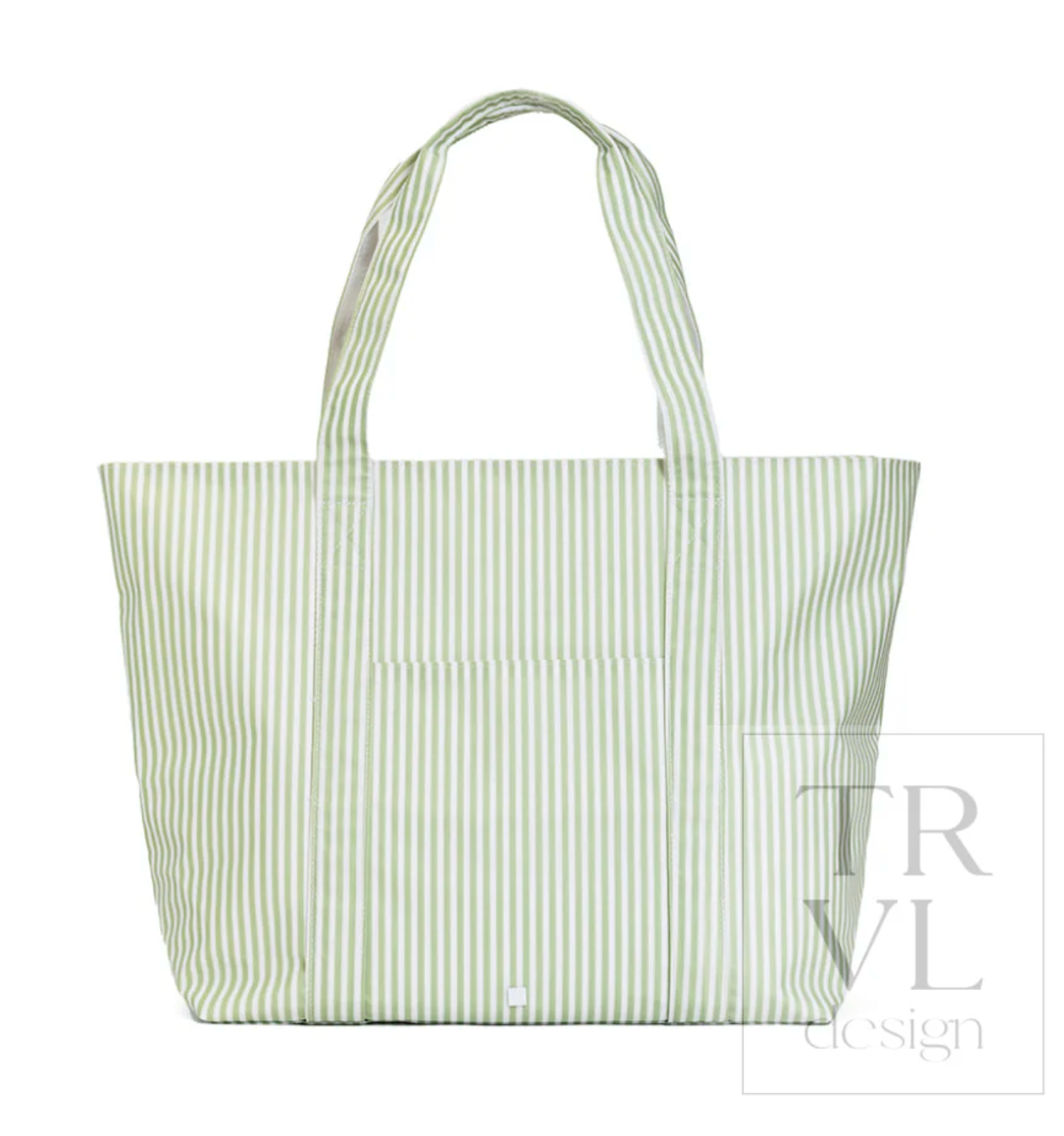 Pimlico Stripe Sage Green Jumbo Tote