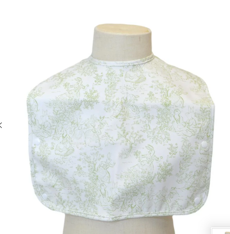 Best Bib - Bunny Toile Green