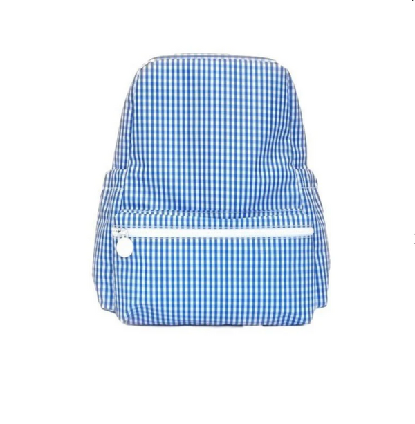 TRVL Design Backpack - Royal Blue Gingham