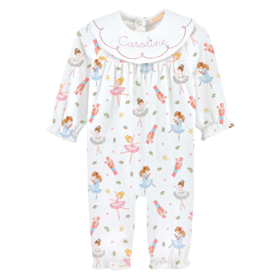 Pink Nutcracker Playsuit with Collar