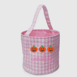 Gingham Trick or Treat Bag - 2 Colors