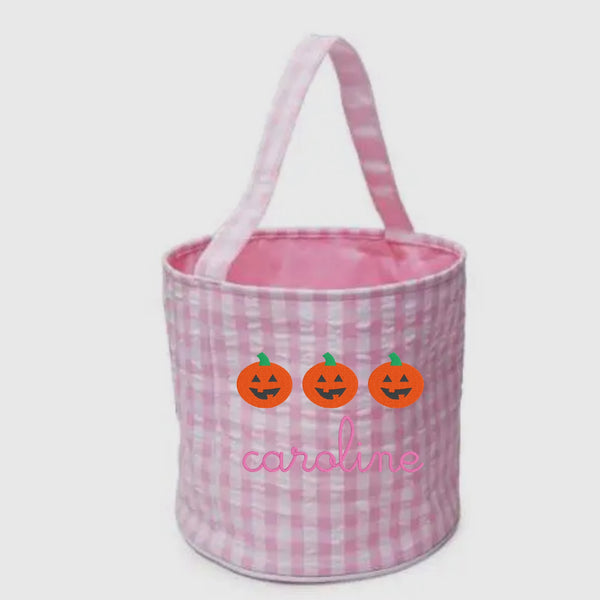 Gingham Trick or Treat Bag - 2 Colors
