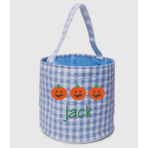 Gingham Trick or Treat Bag - 2 Colors