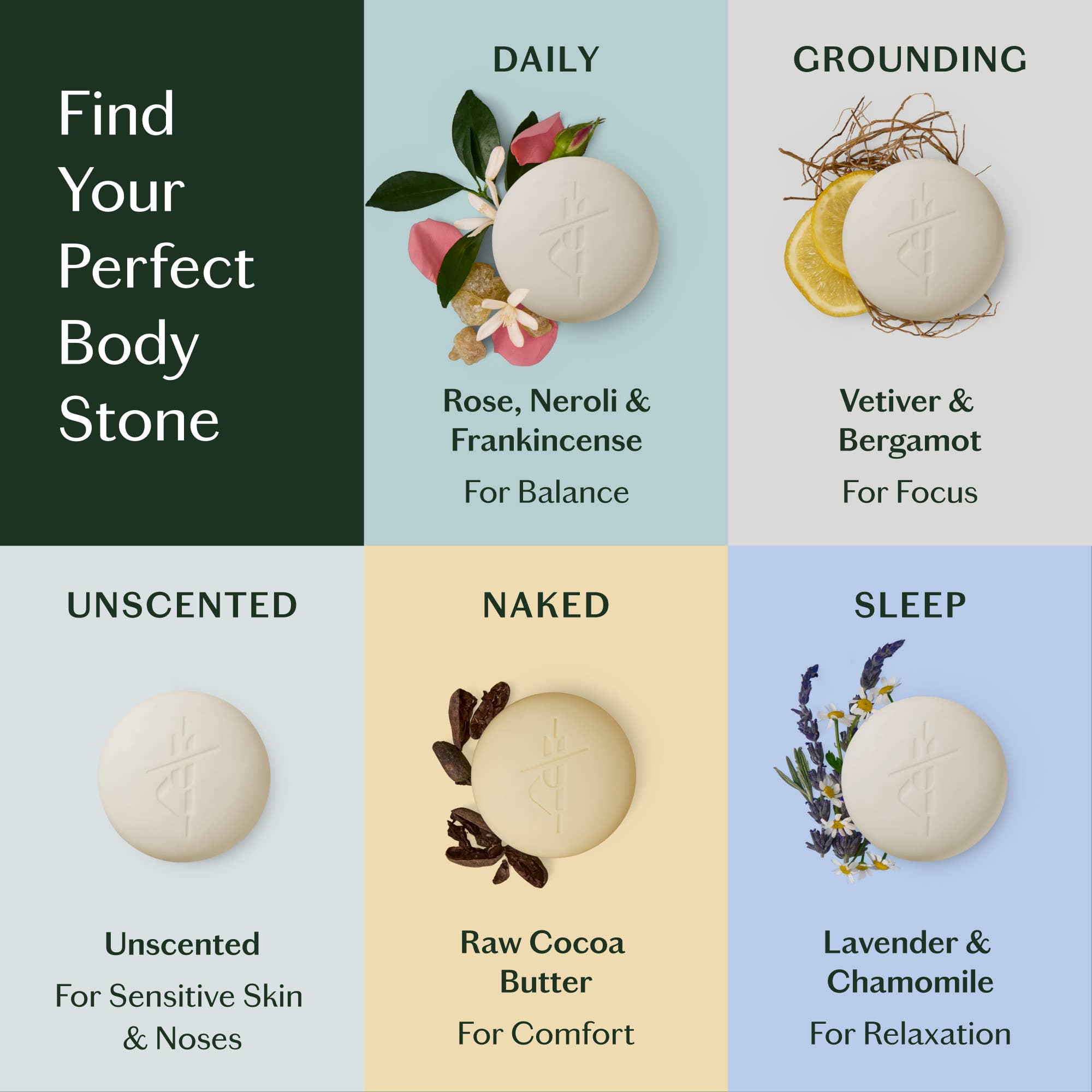 Unscented Stone | Deep Moisturizing Lotion Bar: Starter Kit (3.5 oz)