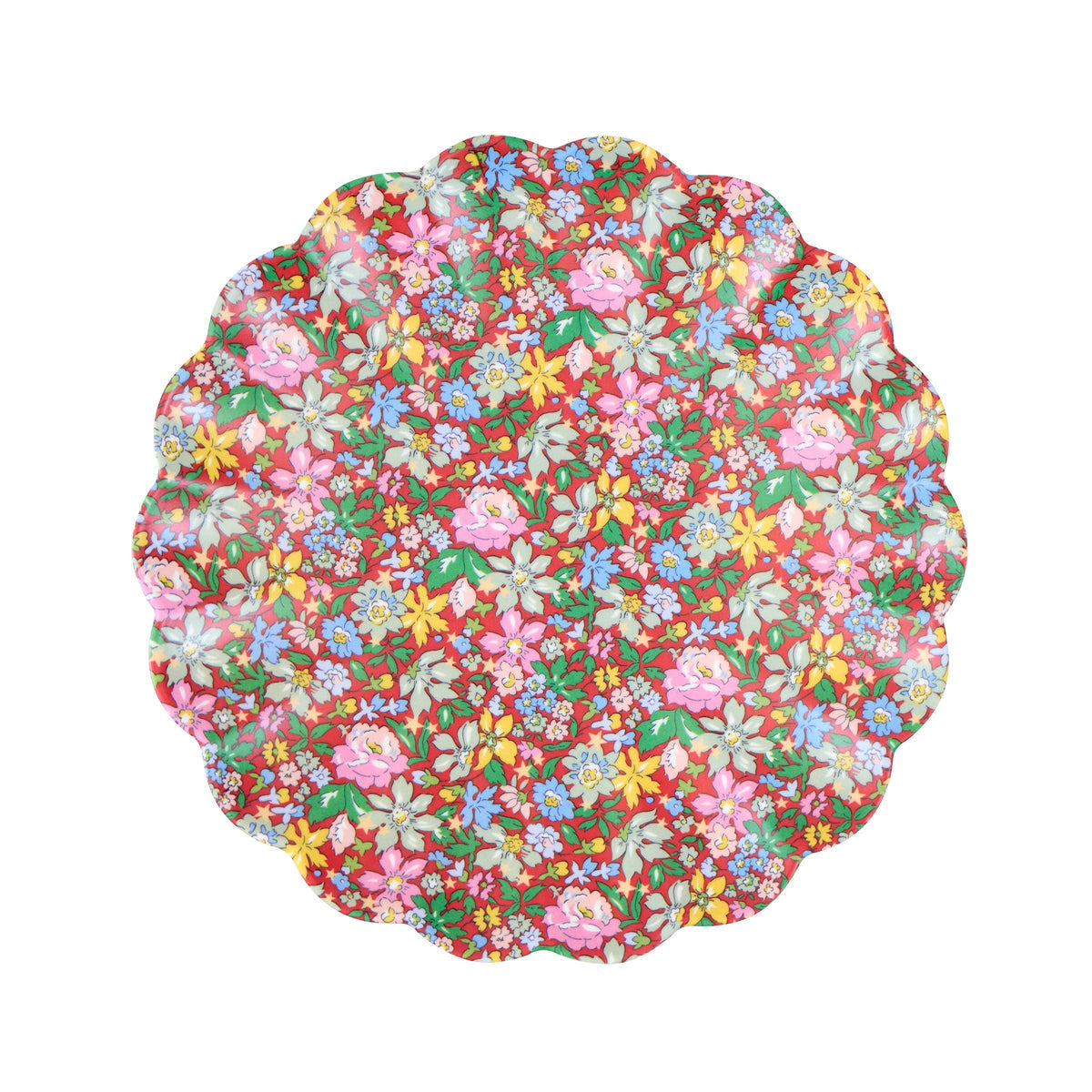 Meri Meri x Liberty Red & Green Reusable Small Plates