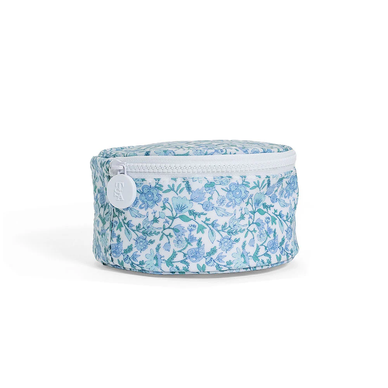 Round Jewelry Case - Hamptons Floral