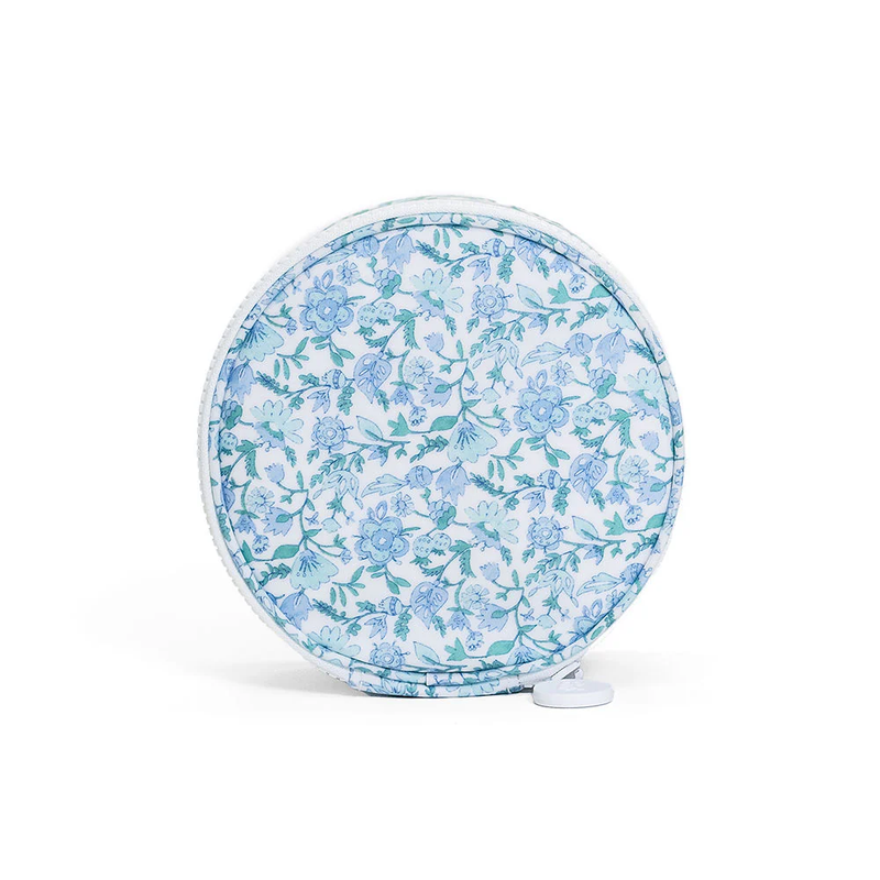 Round Jewelry Case - Hamptons Floral