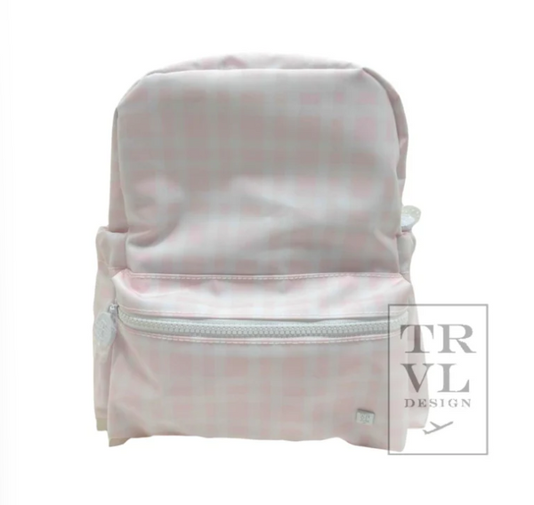 TRVL Design Mini Backpack - Pimlico Plaid Pink