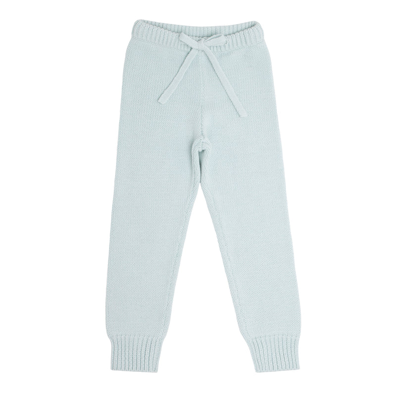 Unisex Light Blue Knit Pants
