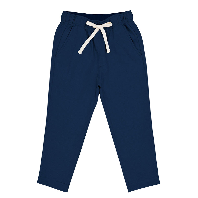Boys Navy Twill Pants