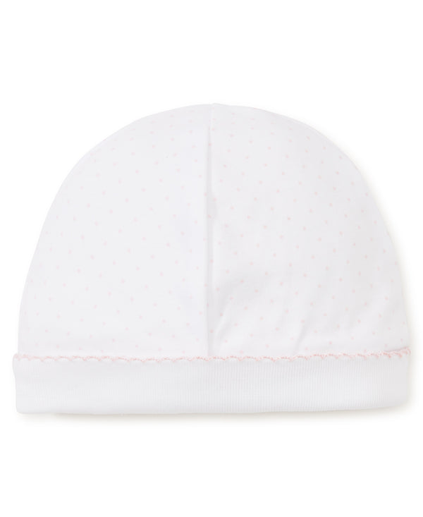 White with Light Pink Dot Hat