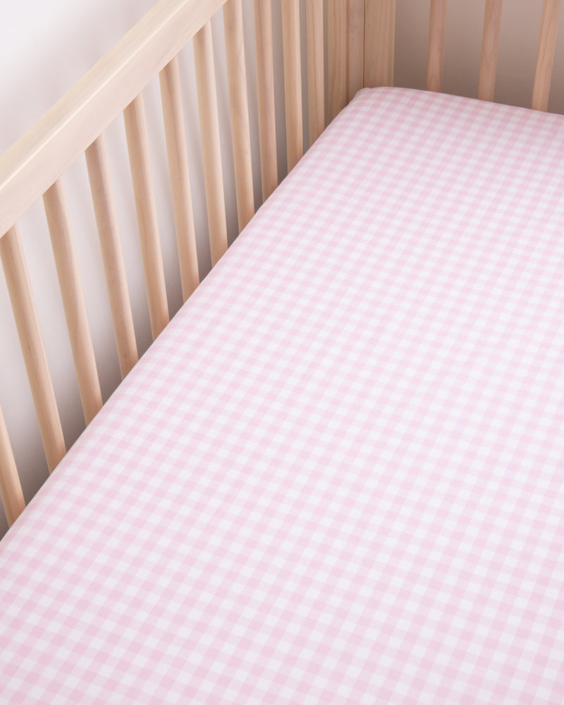 Gingham Crib Sheet