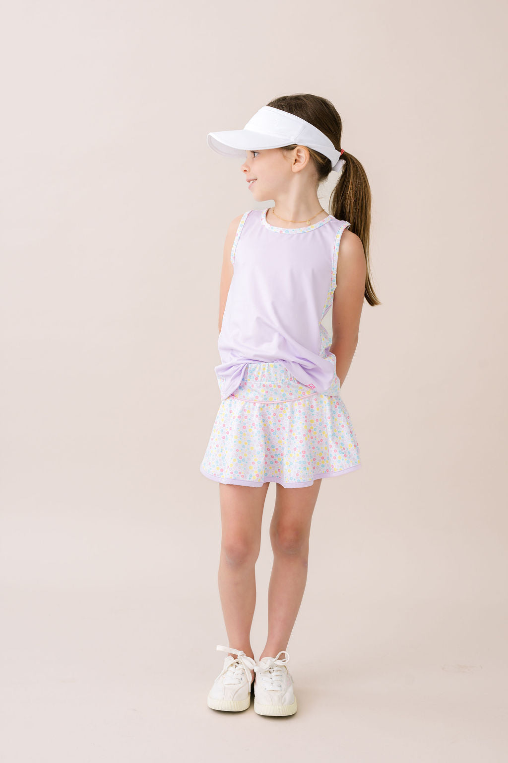 Quinn Skort - Sunny Day Floral, Cotton Candy Pink