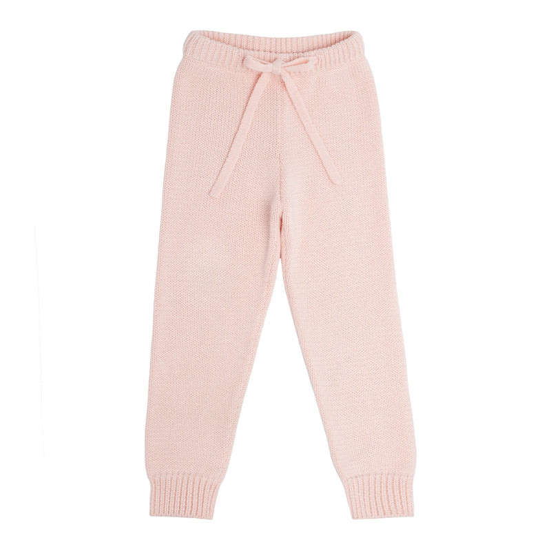 Unisex Soft Pink Knit Pants