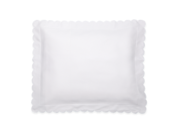 Matouk White Diamond Pique Euro Shams