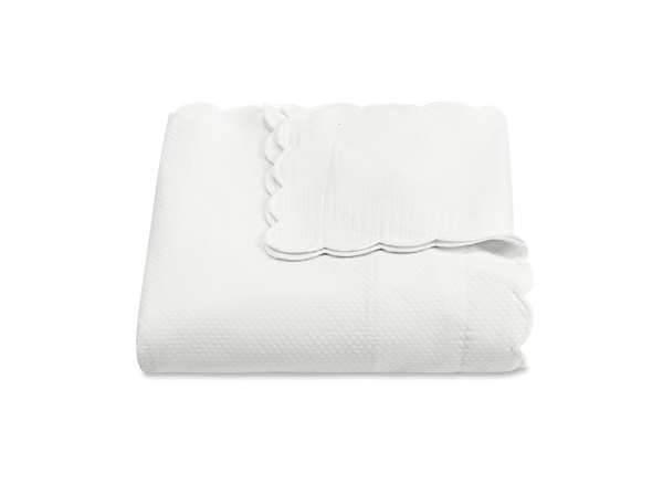 Matouk White Diamond Pique Coverlet