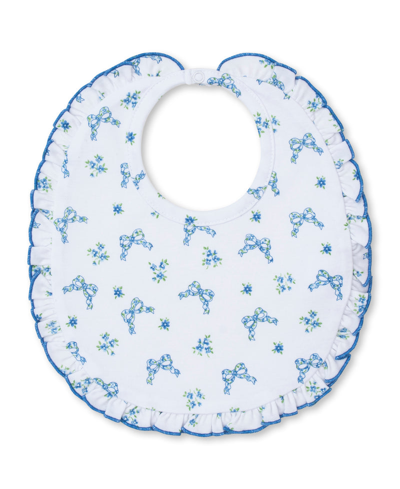 Blooming Bows Blue Bib