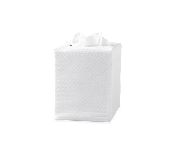 White Pique Tissue Box Cover