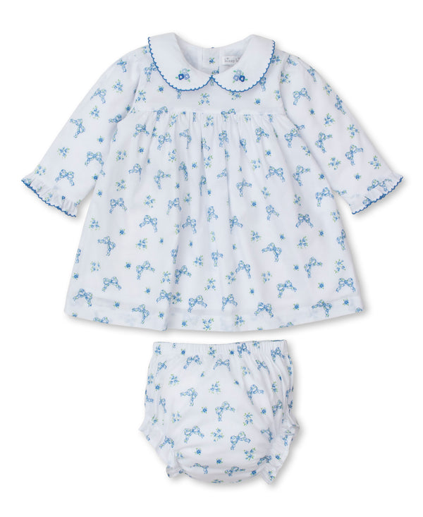 Blooming Bows Blue Dress Set