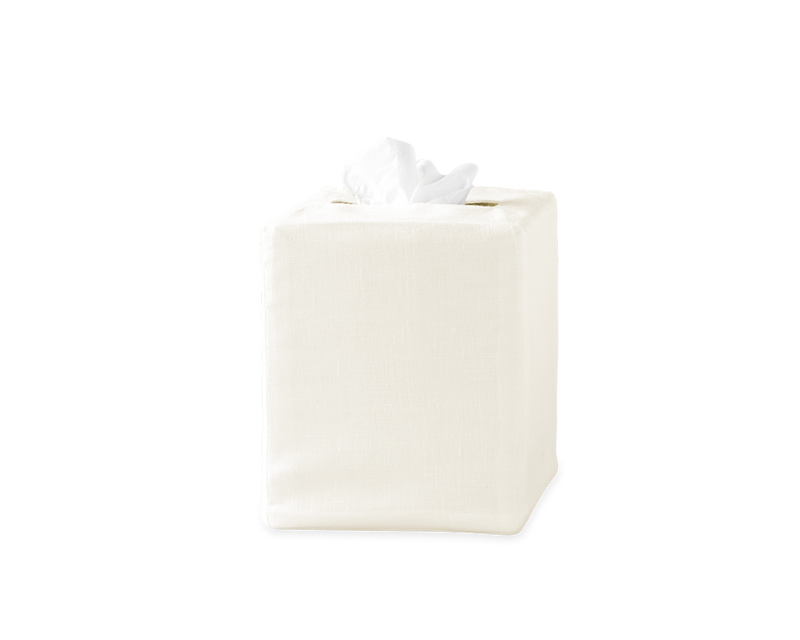 Ivory Linen Tissue Box Cover