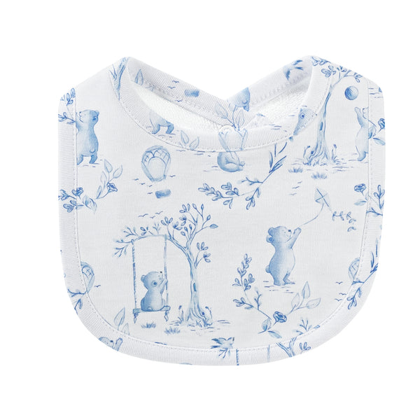 Toile de Jouy- Blue Printed Bib