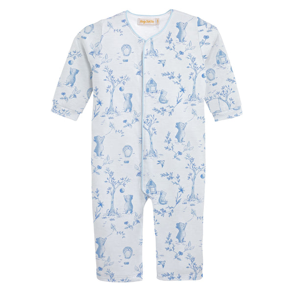 Toile de Jouy- Blue Printed Coverall