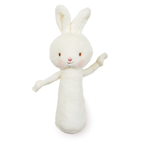 White Bunny Chime Rattle