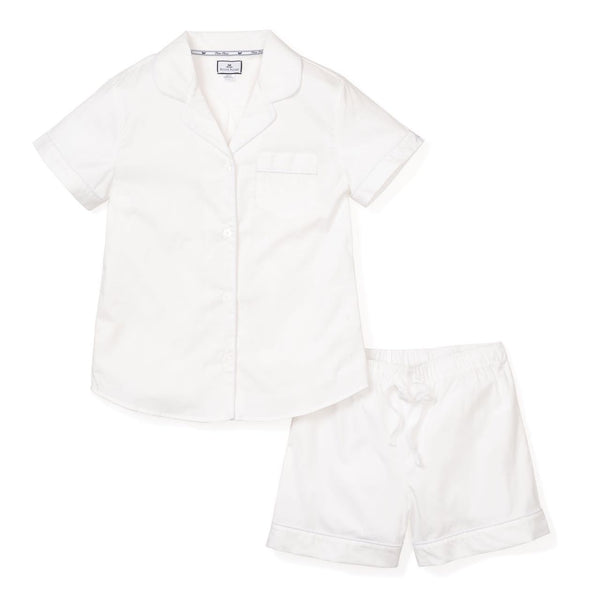 White Short Pajama Set