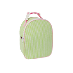 Pink and Green Seersucker Gumdrop Lunchbox