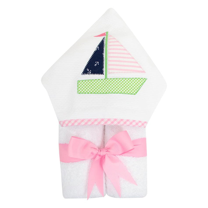 Pink Sailboat Everykid Towel