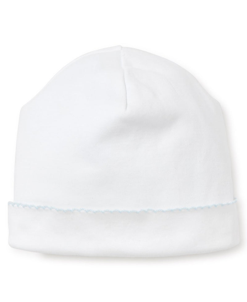 Kissy Kissy White with Light Blue Trim Hat