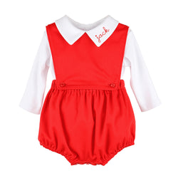 Sophie and Lucas Overall Red