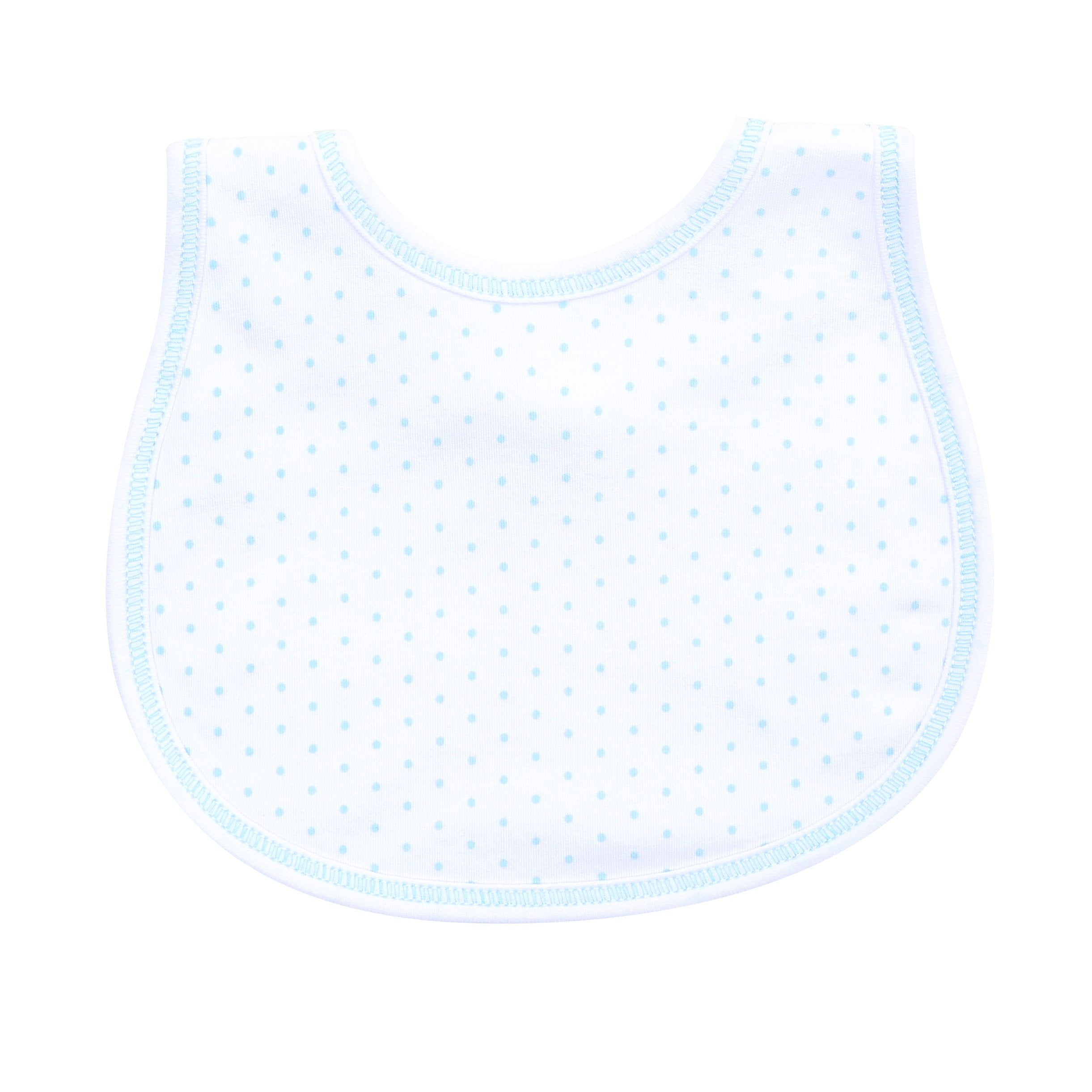Magnolia Baby Blue Mini Dot Bib