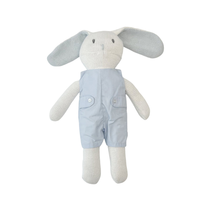 Boy Crochet Bunny Doll in Overalls