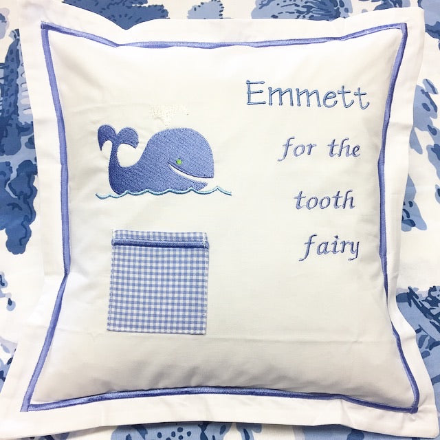 Tooth Fairy Pillow - Blue Whale