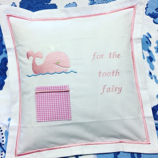 Tooth Fairy Pillow - Pink Whale