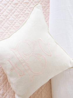 Linen Throw Pillow - Bone